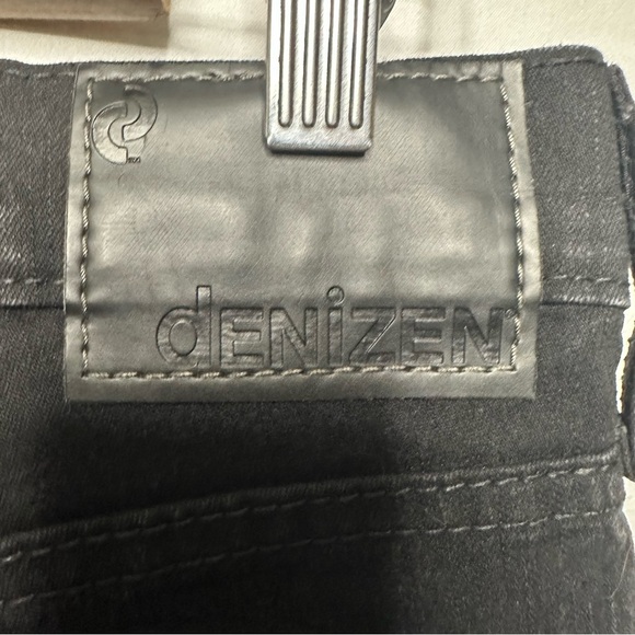 Denizen Levi's 216 Slim Fit Jeans Men's z 33x32-Classic Black Denim Stretch Low - Picture 13 of 16